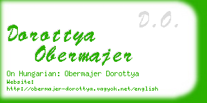 dorottya obermajer business card